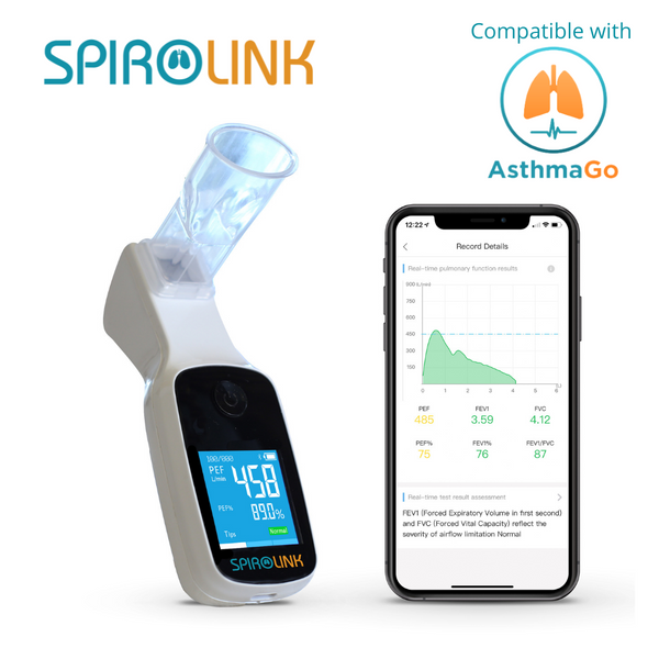 CMI Health - AsthmaGo - Compatible with SpiroLink