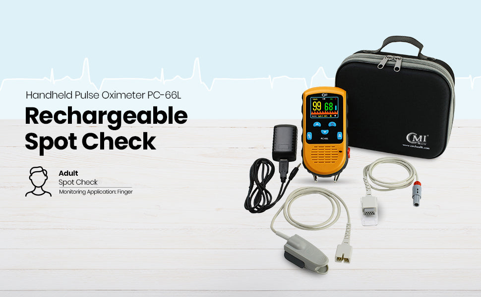 CMI Health Rechargeable Handheld Pulse Oximeter - PC-66L