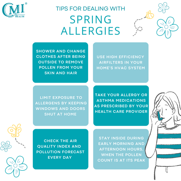 CMI Health Infographic - How to Deal with Spring Allergies