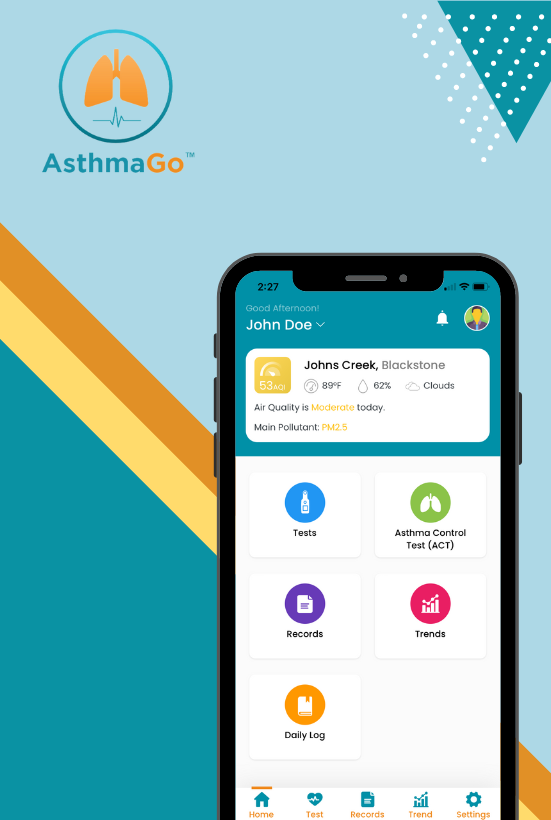 AsthmaGo home page