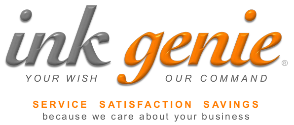 InkGenie®-Service, satisfaction, and savings on ink and toner cartridges. Because we care about your business.