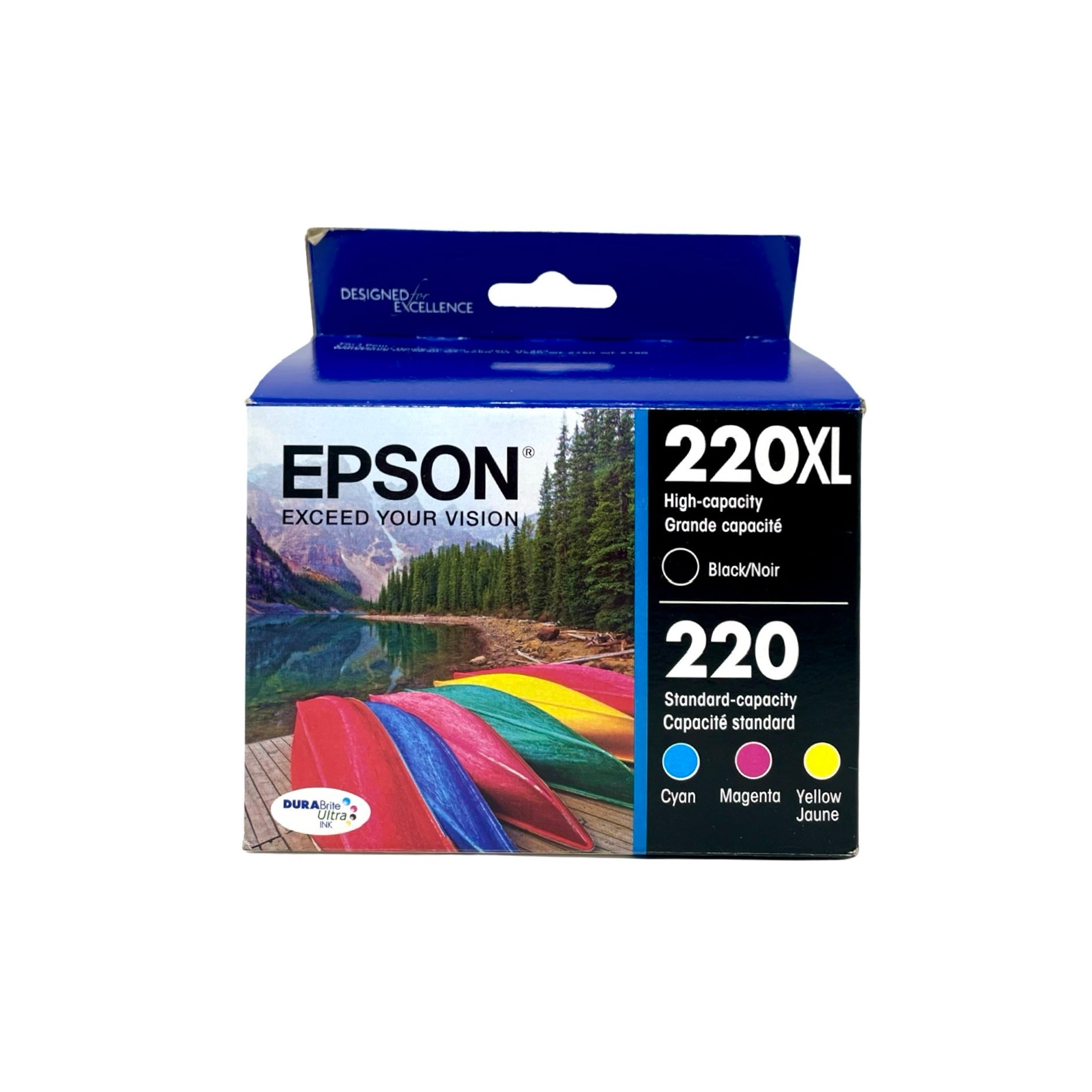 Genuine Epson 220xl220 Blackcolor Ink Cartridges Standard 4pack 5903
