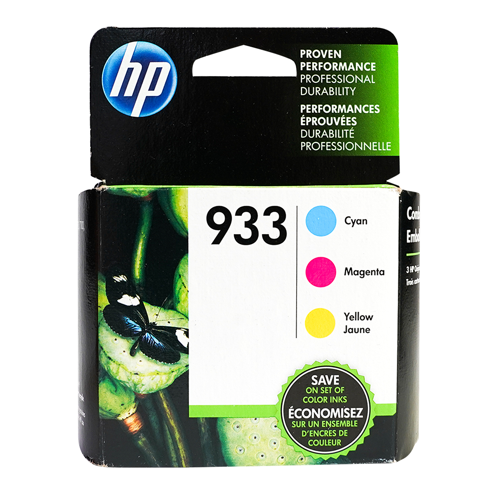 voertuig mug compenseren Genuine HP 933 Cyan Magenta Yellow Inkjet Cartridges Combo 3-Pack