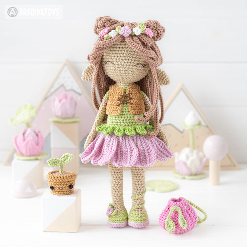 Doll Crochet Pattern for Friendy Melanie Ballerina Amigurumi Doll Patt –  AradiyaToys