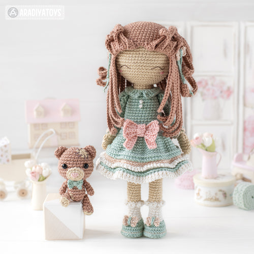 Doll Crochet Pattern for Friendy Melanie Ballerina Amigurumi Doll Patt –  AradiyaToys