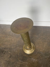 Load image into Gallery viewer, Vintage Brass Pedestal // Plant Stand
