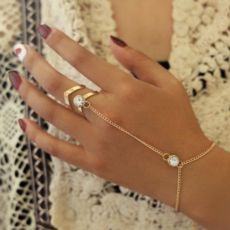 Ring Set Lila Amores | Goldene Damen Fingerringe kaufen – JS Shop