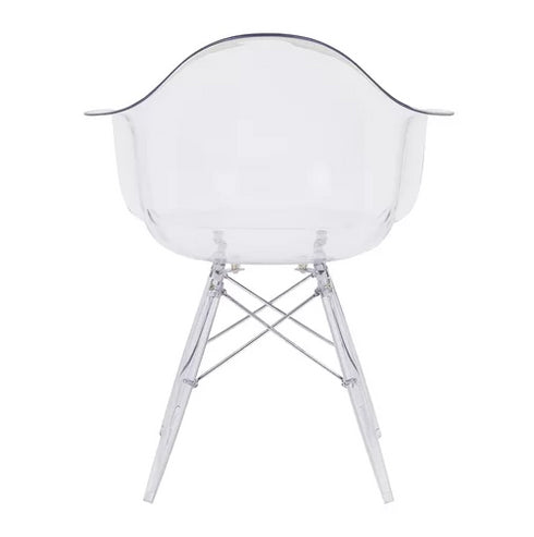 clear plastic bucket chair