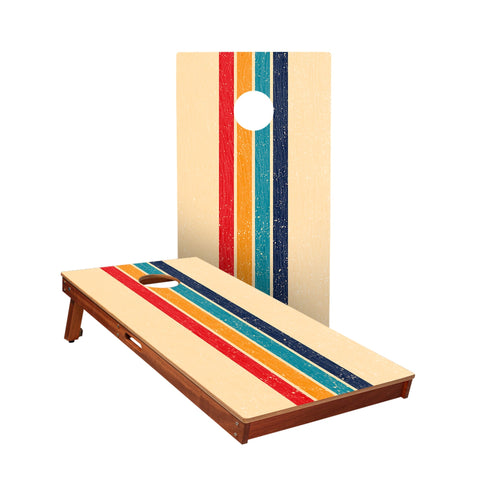 aca retro stripes cornhole