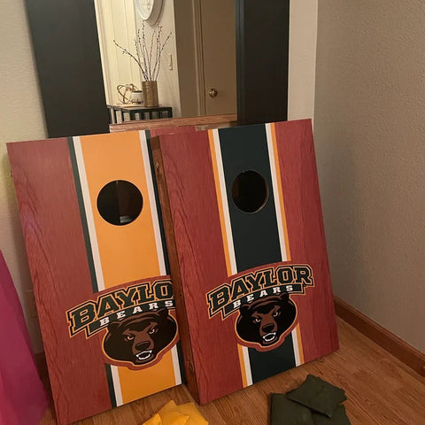 tournament themed cornhole boards