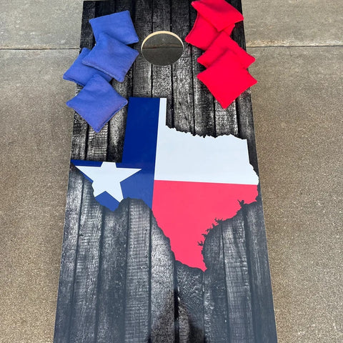 texas flag cornhole boards