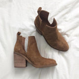 kovogue Ankle Pointed Chunky Boots