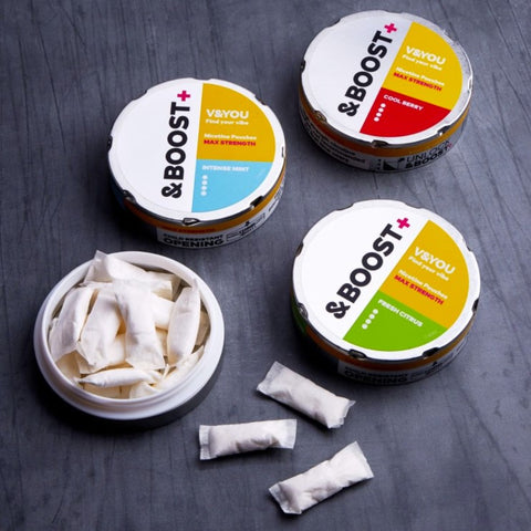 Image showing Nicotine Pouch can and pouches for ingredients