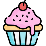 illustration of cupcake relating to calories in vape