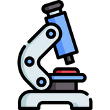 Illustration showing microscope used for testing CBD