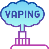 Illustration showing disposable vape and cloud 