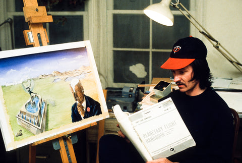 Paul Whitehead in his studio