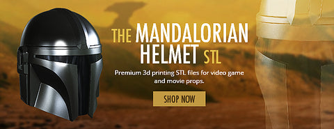 mandalorian helmet 3d printing stl file
