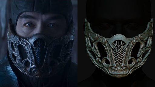 STL file Mortal Kombat 1 Scorpion Mask 2023 🦂・3D printing design