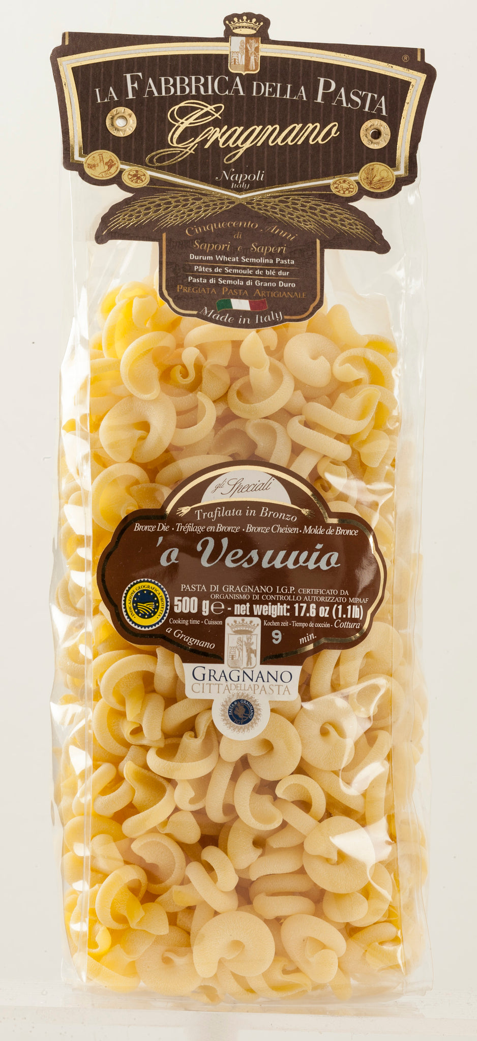La Fabbrica Della Pasta Di Gragnano - O' Vesuvio - 500g ( oz) – Cerini  Coffee & Gifts