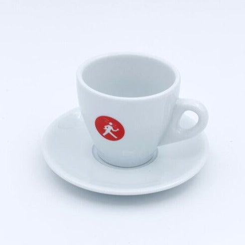 LERATIO 3 OZ Espresso Cups with Saucers, Ceramic