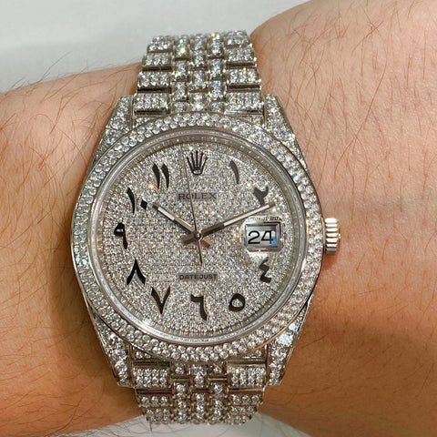 rolex datejust 41 iced out