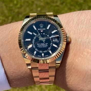 rolex sky dweller stahl gold