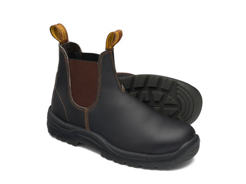 Blundstone 600 Elastic Side Work Boot V Cut Stout Brown 1