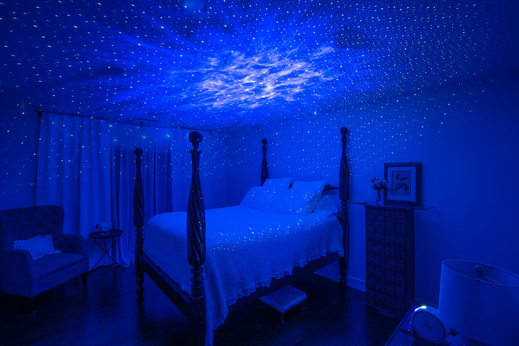 galaxy light over bed