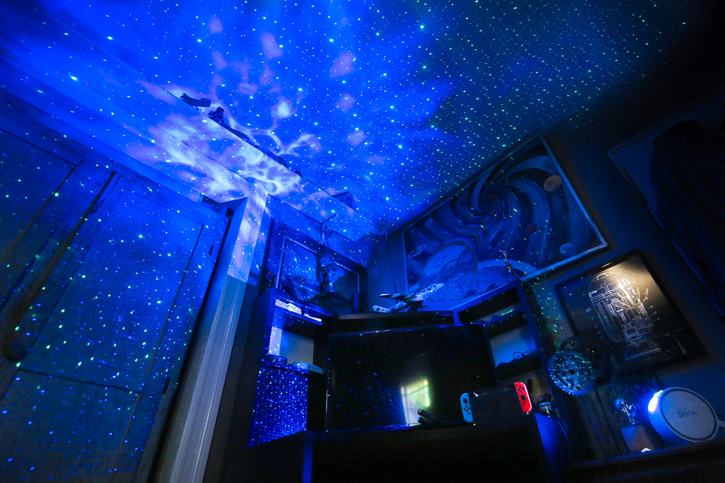 space themed bedroom lighting