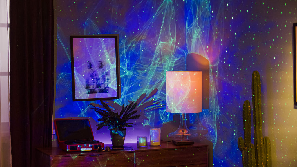 cozy northern lights ambience with ark aurora projector