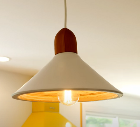 diy wood pendant light