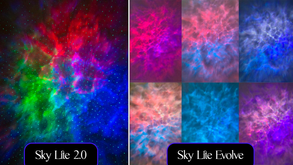 sky lite 2.0 and sky lite evolve cloud colors comparison