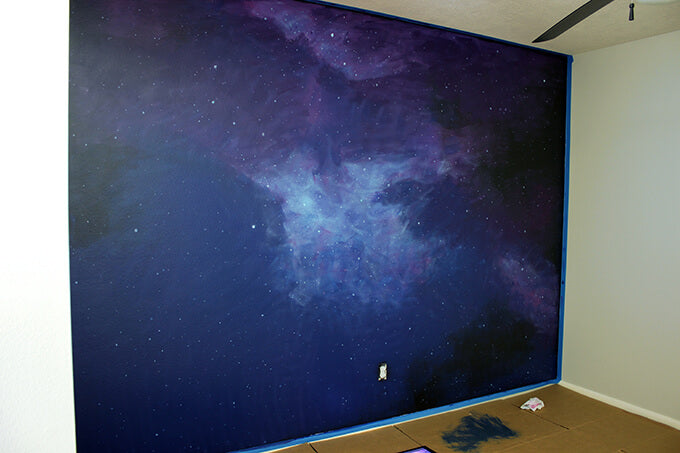 galaxy wall mural