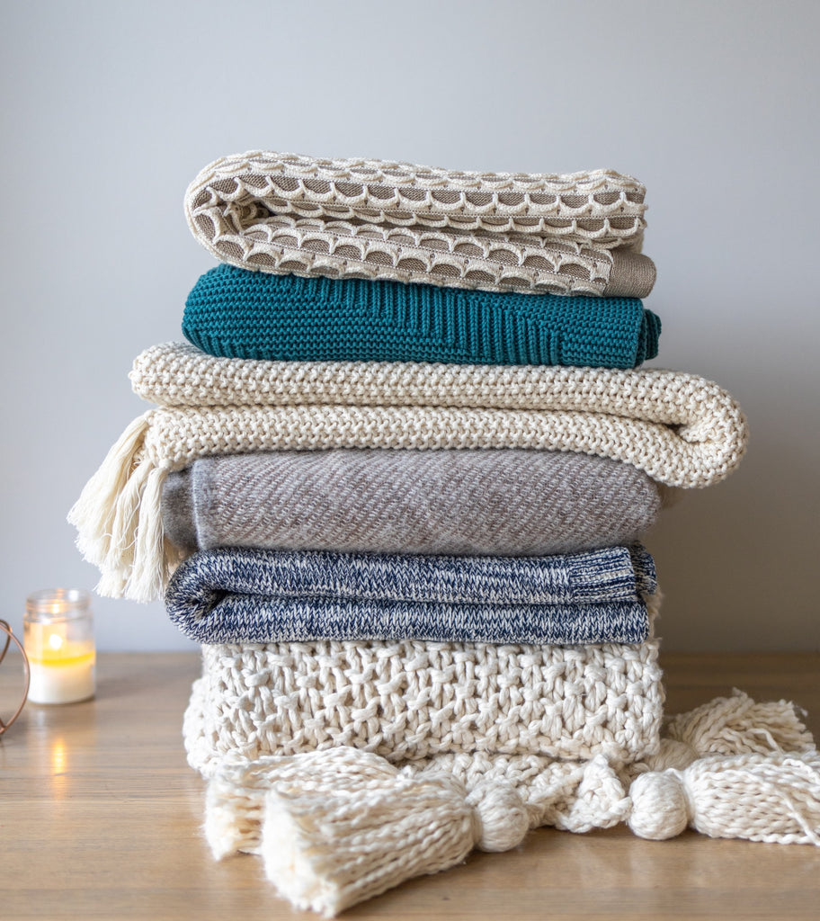 folded blankets