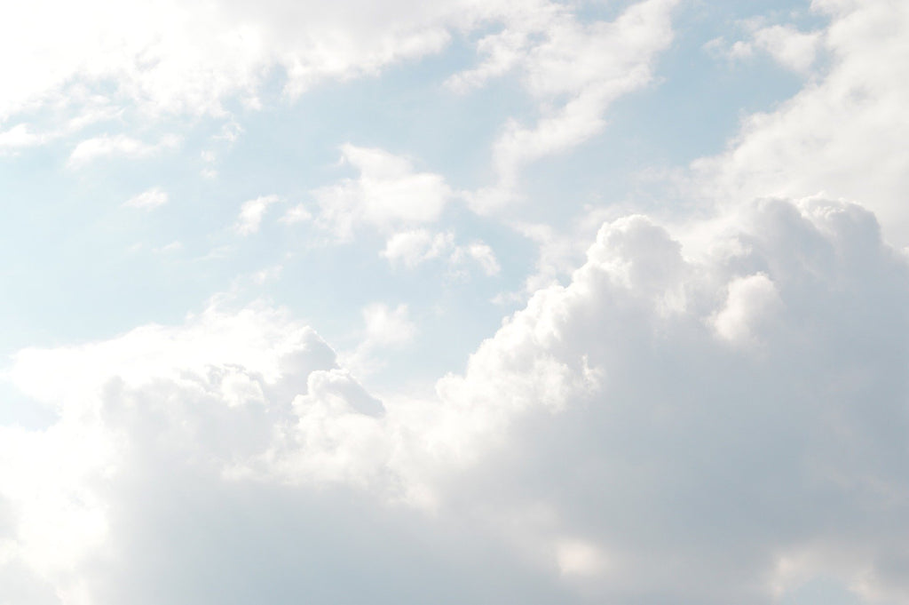 clouds with white light