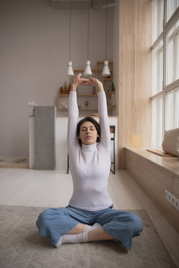 woman stretching