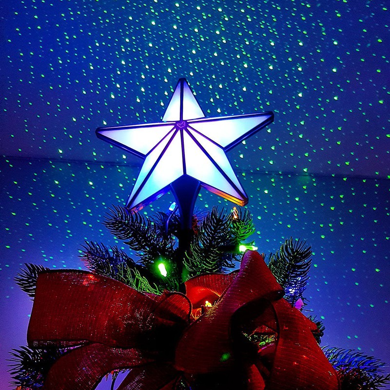 lighted star christmas decorations