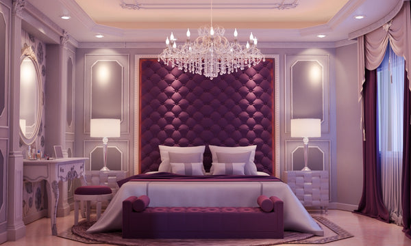 beautiful purple bedroom