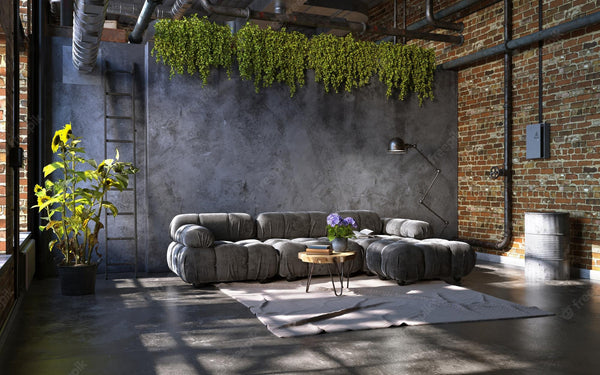 industrial living room design