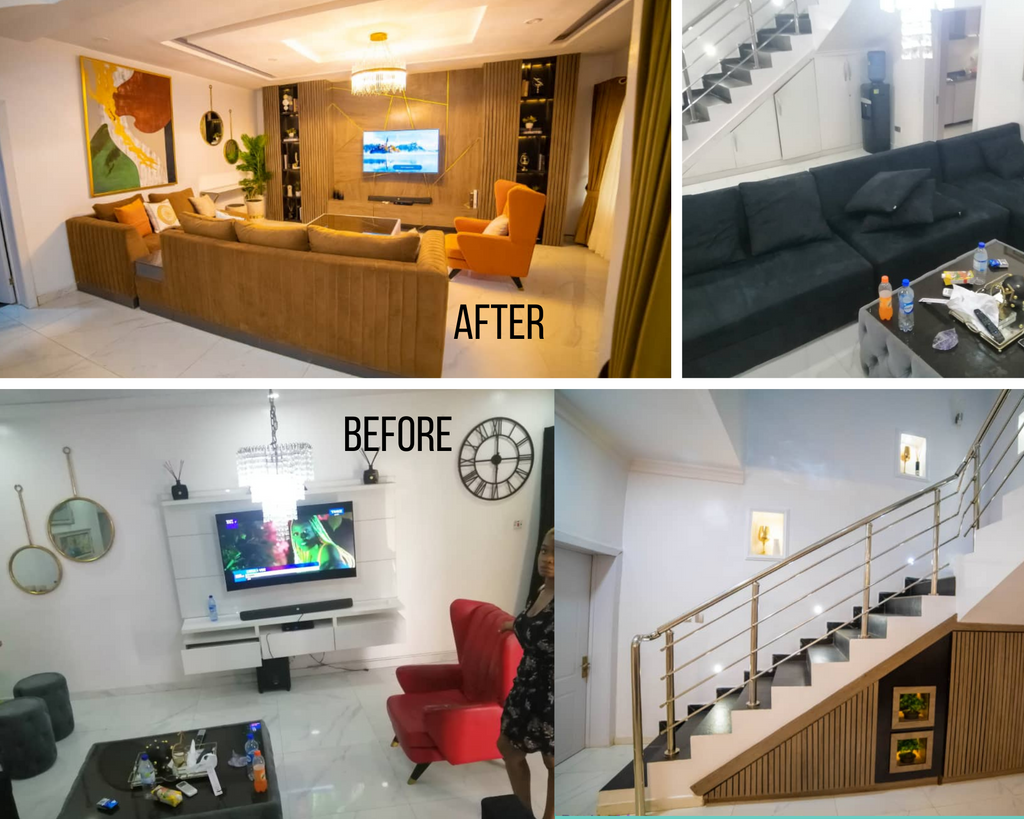before and after interior makeover
