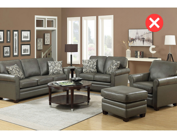 matchy matchy living room sofa set