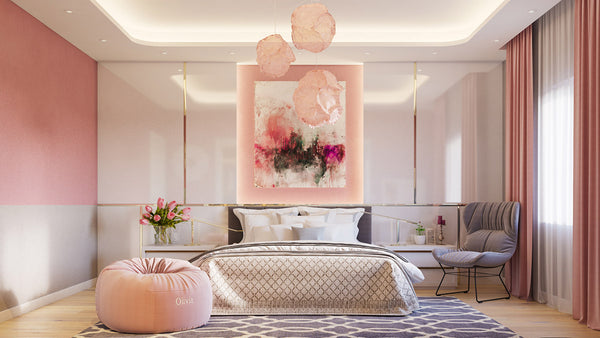 Beautiful pink bedroom