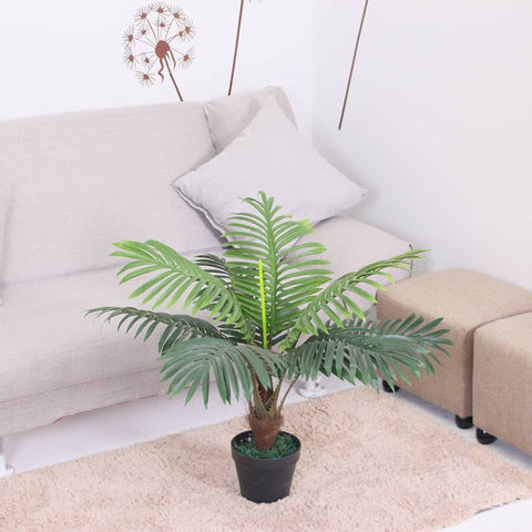 small artificial palm plant