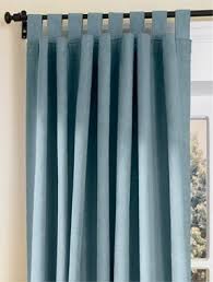 blue tab top curtain