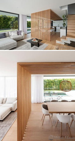 wooden room divider