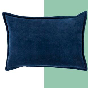 navy blue rectangle pillow