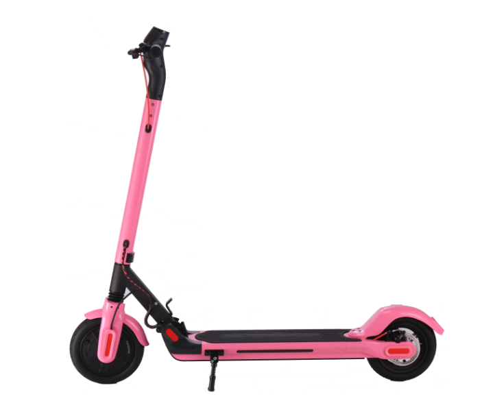 pink and black scooter