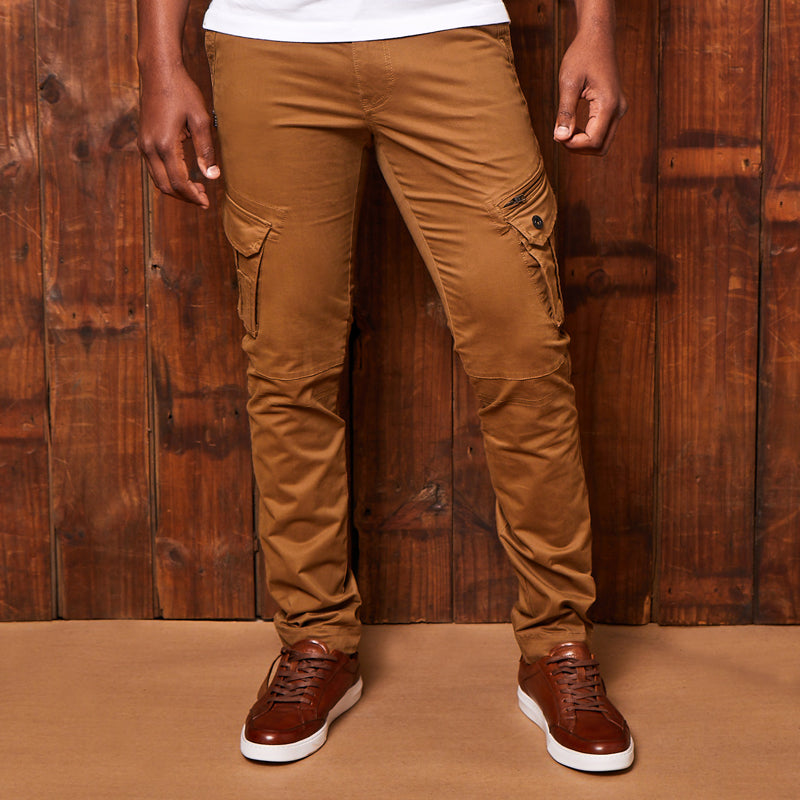 Tactical Baggy Cargo Pants in Tan | Hallensteins US