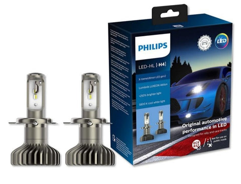 Pair Lamps W21W (=T20) Philips X-treme Ultinon LED Light Reverse